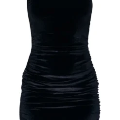 Robe Asymétrique Moulante Noire En Velours Froncé -Jolie Vêtue Soldes Magasin 39b8f9a52f3d35e6596b76a55d008dfac22c4859 cnc2267 5