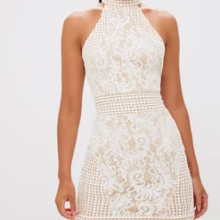 Robe Moulante Blanche Crochet Col Haut -Jolie Vêtue Soldes Magasin 3a19fa0e4aee0c197571acc2573795c82d4ab254 CLT6167 1 1