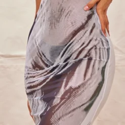 Robe-bustier De Plage En Mesh Bleu Imprimé Corps -Jolie Vêtue Soldes Magasin 3a342acf3c7994c2f3595179bbfc0897b02ac75c cne6998 4