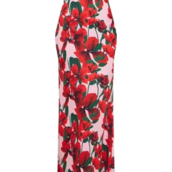 Robe Longue Fleurie Rose à Décolleté Plongeant -Jolie Vêtue Soldes Magasin 3a5854b020234734c685b2feee4fd16e24704f3d cnd3421 5
