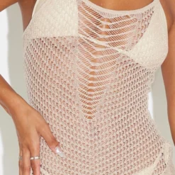 Mini Robe De Plage Asymétrique Dorée En Maille Transparente Pailletée -Jolie Vêtue Soldes Magasin 3b01537b9c7678464a79c7d673452d0c0ed5abc1 cmw2133 5