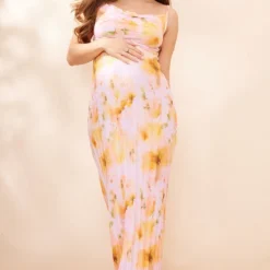 Maternité Robe De Grossesse Mi-longue Plissée Rose Tendre Fleurie -Jolie Vêtue Soldes Magasin 3b9455356b8d1f35a271fe207941ac380bcf3d5d cne8164 3