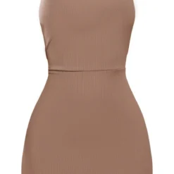 Petite Robe Moulante Côtelée Taupe Lacée Dans Le Dos -Jolie Vêtue Soldes Magasin 3be7c91130285cf6a696f9af98d6a89f305d1663 cnd4340 5