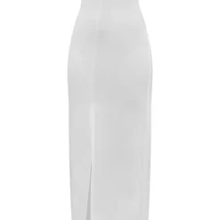 Robe Mi-longue Bustier En Néoprène Blanche à Détail Coutures -Jolie Vêtue Soldes Magasin 3c8152e122c9702339177b4ef696824ab08bdf51 cnd9029 5