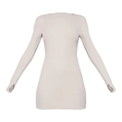 Robe Moulante Côtelée Sable à Découpe Goutte D'eau Au Dos Et Détail Pouces -Jolie Vêtue Soldes Magasin 3dfbb8e47772a8b9f89abd67f7112c2063ad0512 cnb3534 5