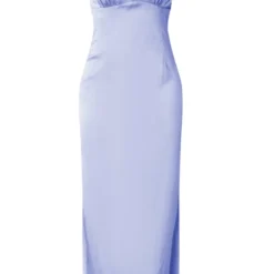Robe Longue Dos Nu Satinée Bleu Minéral Nouée à Détail Buste -Jolie Vêtue Soldes Magasin 3eaa952b767c9ec90bb7e4e9c5835569b1cf2538 cnd7571 5