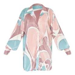 Robe Chemise Plissée Gris Anthracite à Imprimé Abstrait Et Ourlet Volanté -Jolie Vêtue Soldes Magasin 3fcfc65656b640d4356fdc1ae54fc4150a81a5d2 cne2696 5