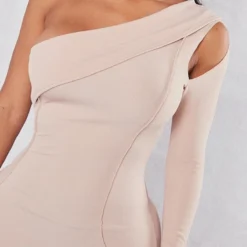 Shape Robe Courte Asymétrique Gris Pierre à Détail Coutures -Jolie Vêtue Soldes Magasin 4012a30be952a2c43f53c764e7b5615e6809ca81 cnd7473 4