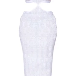 Shape Robe Longue Texturée Blanche Découpée à Bretelles -Jolie Vêtue Soldes Magasin 4146bd03be0b09ab93c7549d7161a02ce980de9e cne0368 5