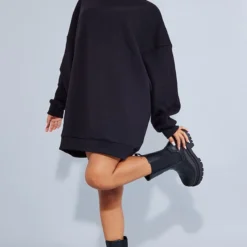 Petite Robe Pull Oversize Noire -Jolie Vêtue Soldes Magasin 414fc7f898e968a9243f4e4a70536dc0bd84f9e0 cnb2869 3