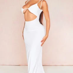 Shape Robe Longue Moulante Blanche Découpée à Bralette -Jolie Vêtue Soldes Magasin 42d01c47bcdfe221c8eed71d3bd1d56891f0b6ac cne3673 3