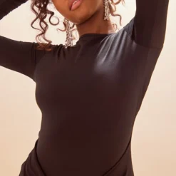 Robe Très Moulante Noire En Disco à Devant Noué -Jolie Vêtue Soldes Magasin 435ab44a20b8cf80deabe067bb0e8af4ba255ba3 cnc2260 4