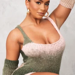 Shape Robe Moulante Kaki En Maille Tricot à Col Carré Et épaules Dénudées -Jolie Vêtue Soldes Magasin 4370bfaf84f57f7483130f2a8d0235f349e57a74 cnb8743 4