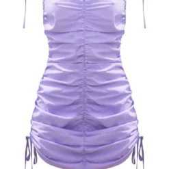 Robe Moulante Lilas Froncée à Dos Nu Et Bretelles -Jolie Vêtue Soldes Magasin 43c5a8a8d697e4e16252e48b4d0516a5e9e497e6 cnd8920 5