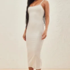 Robe Longue En Suédine Crème à Bretelles Spaghetti -Jolie Vêtue Soldes Magasin 43f285f71b162ac4c6ea7da2d6a14f442f9a7b94 cnd1327 3