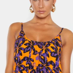 Diamond Robe De Plage Orange à Feuilles Et Ombres Oversize à Dos Ouvert -Jolie Vêtue Soldes Magasin 4554d75d1c3a631b76ac86d0cda20ccd13732726 CMC6340 5