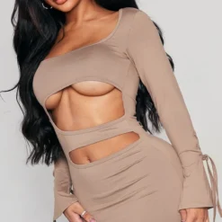 Shape Mini Robe Douce Sans Coutures Taupe à Découpes Et Col Carré 9 Shape Mini Robe Douce Sans Coutures Taupe à Découpes Et Col Carré -Jolie Vêtue Soldes Magasin 456c3bf8e09a76bb732a6d4c4be8b41ead52dde6 cnd5164 4