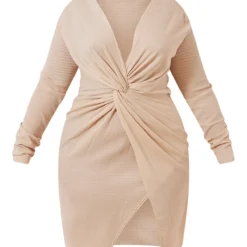 Plus Robe Texturée Gris Pierre à Devant Portefeuille -Jolie Vêtue Soldes Magasin 46430653bca1fd428de26726c27e066d4f9caf11 cmy4258 6