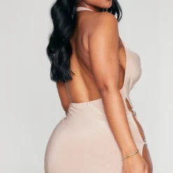 Shape Mini Robe Moulante Taupe Découpée à Détail Anneau -Jolie Vêtue Soldes Magasin 473645ae70e8b00a28c8e6eebeb7c024a3cafbea cnd2647 2