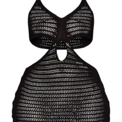 Shape Robe Courte En Maille Crochet Noire Découpée -Jolie Vêtue Soldes Magasin 47b2cc24bc9c130253358c4ee2f999c63627be8d cne0510 5