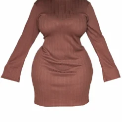 Plus Robe Moulante Côtelée Chocolat à Col Montant 11 Plus Robe Moulante Côtelée Chocolat à Col Montant -Jolie Vêtue Soldes Magasin 485ad6e4841f1fa429f2152b7d76c34c72072c71 cnd4820 5