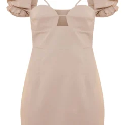 Robe Moulante Découpée Gris Pierre à Manches Bouffantes Et Détail Bonnets -Jolie Vêtue Soldes Magasin 491254ed7cbecada731b73ff4db69f43613f4b25 cnd5488 5