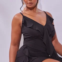 Plus Robe Mi-longue Moulante Noire à Volants 10 Plus Robe Mi-longue Moulante Noire à Volants -Jolie Vêtue Soldes Magasin 4955fa9608d2ed096a6324b0f140ad4a61299eee cnd8779 4