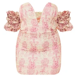 Plus Robe Moulante Marron Imprimé Statue à Col En V Et Manches Volantées -Jolie Vêtue Soldes Magasin 4aaaa3bad889536f55c90f1fa4b9272a8a59ea11 cne0683 5