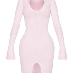 Shape Robe Moulante Côtelée Brossée Rose Tendre à Fente -Jolie Vêtue Soldes Magasin 4b7dec99e0c52abed493b0f43941220993dc0e6a cmq6831 6
