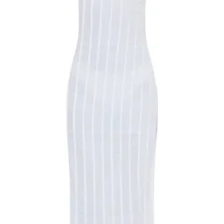 Robe Mi-longue Effet Lin Blanche Plissée Fendue Sur Le Côté -Jolie Vêtue Soldes Magasin 4c0b87b99b8337caa687e0c12e001497246629ab cnd5475 5