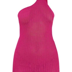Mini Robe En Maille Tricot Fine Rose à Détail écharpe -Jolie Vêtue Soldes Magasin 4c5a5e440cc3fdd0b1432ef5aa14525a96bac401 cne6262 5