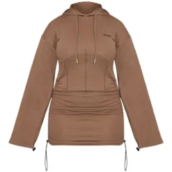 Shape Robe Pull Taupe Imprimé Logo à Corset Et Capuche -Jolie Vêtue Soldes Magasin 4c66eff854d3a0a72e0a6ab884c640331e676b74 cnc4702 5