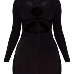 Shape Robe Très Moulante Noire Lacée à Fronces Et Manches Longues -Jolie Vêtue Soldes Magasin 4ecbb7905b4eeda3f9acb0d6da9a0c29ac4a2c49 cmv6566 6