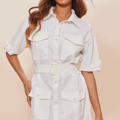 Robe Chemise Cargo écrue Ceinturée à Manches 9 Robe Chemise Cargo écrue Ceinturée à Manches -Jolie Vêtue Soldes Magasin 4ed673993198395ac9a63d9a865a2594b667f902 cne1513 3
