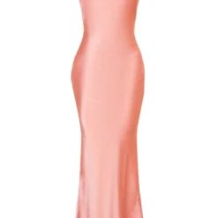 Robe Longue Dos Nu Satinée Rose Cendré à Boutons -Jolie Vêtue Soldes Magasin 4f8758a48e2ace9d54ee98ad1b6145ce8ab6e928 cne2990 5