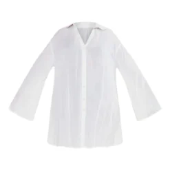 Plus Robe Chemise Crêpée Blanche -Jolie Vêtue Soldes Magasin 5048d8f935a573b896da1a7427a0e3410663a401 cnd4913 5