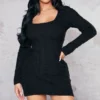 Petite Robe Pull En Maille Torsadée Noire -Jolie Vêtue Soldes Magasin 50e7a999bbb62f6c07c65a9a22601babe4ee08ec cnc2381 1