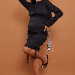 Maternité Robe Moulante De Grossesse Noire Plissée à Côté Froncé 9 Maternité Robe Moulante De Grossesse Noire Plissée à Côté Froncé -Jolie Vêtue Soldes Magasin 514352b9cbb9e19576924814b3a4c3fca0380f9e cna9486 3