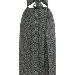 Plus Robe Longue Découpée Noire Fleurie -Jolie Vêtue Soldes Magasin 517606be7e02bccfaca0831207ee181e0422acbb cnc9562 5