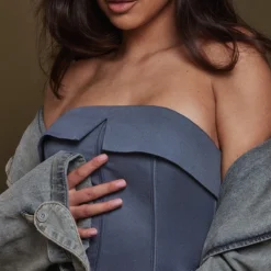 Robe Moulante Bustier Tissée Bleu Minéral à Détail Corset Replié 10 Robe Moulante Bustier Tissée Bleu Minéral à Détail Corset Replié -Jolie Vêtue Soldes Magasin 534b7894f7aa2b2ab581b333b5de6f2ef2d6b141 cnd0363 4