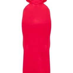 Robe Longue Découpée En Néoprène Rouge à Armatures -Jolie Vêtue Soldes Magasin 536647a8a5fa4154a8f102e34bd379bc1f682bbc cnd9022 5