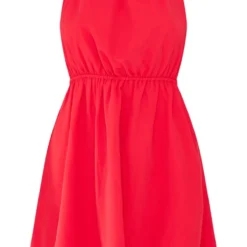 Robe Droite Rouge à Taille élastifiée Et Col Montant 11 Robe Droite Rouge à Taille élastifiée Et Col Montant -Jolie Vêtue Soldes Magasin 541486c5895f863e692d1bd52a766281381d2851 cne2960 5