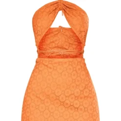 Robe Moulante Rouille En Broderie Anglaise à Découpes Et Bretelles -Jolie Vêtue Soldes Magasin 54c4796f286d3ce6ebbb8e8616a07050858ae835 cnd5895 5