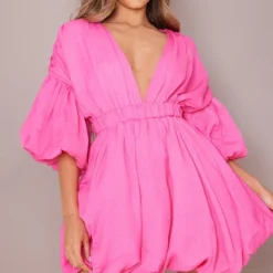 Robe Droite Rose Flashy à Manches Et Jupe Bouffantes -Jolie Vêtue Soldes Magasin 54ce4ca2881403a4cf194d7d2694d0dafdb26d93 cmv6803 4