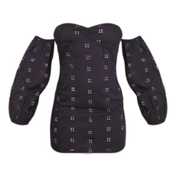 Robe Droite En Broderie Noire à Col Bardot Et Détail Buste 11 Robe Droite En Broderie Noire à Col Bardot Et Détail Buste -Jolie Vêtue Soldes Magasin 55128fd9804cdff64bc4b47fbcde80162e2c57f7 cnd5490 5