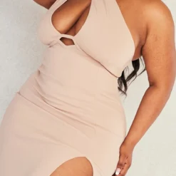 Plus Robe Longue Gris Pierre Découpée -Jolie Vêtue Soldes Magasin 554f7b612e2491ba2b4cc4cb6b12e3b1702d426f cnd4961 4