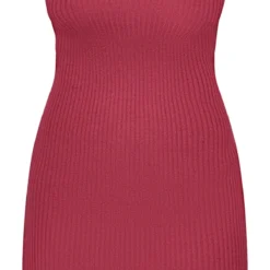 Robe Bustier Courte En Maille Tricot Côtelée Vieux Rose Foncé -Jolie Vêtue Soldes Magasin 557f89346d4b459582d71343d612778ad5ef8663 cnd2072 5