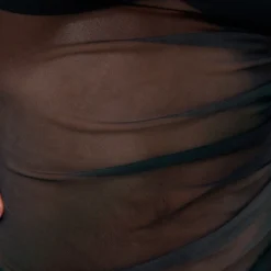 Robe Mi-longue En Mesh Noir à Imprimé Dégradé Sans Manches -Jolie Vêtue Soldes Magasin 55b89fbe97bf9708bdb2e5e6dd5155893593b321 cnd0038 4