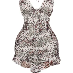 Petite Mini Robe-corset Marron Imprimé Léopard -Jolie Vêtue Soldes Magasin 56ef858309169ee29fc002b387edfd3a910a813e cne2095 5