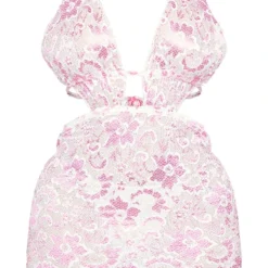 Shape Mini Robe En Dentelle Rose Vif à Décolleté Plongeant -Jolie Vêtue Soldes Magasin 577152d6632d93b2905cfa1b167d3a4bcf6db410 cne0404 5